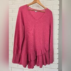 Isaac Mizrahi Pink Knit Cashmere Knit, Size Mediu.